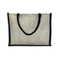 Jute Tote Bag with "Smile"