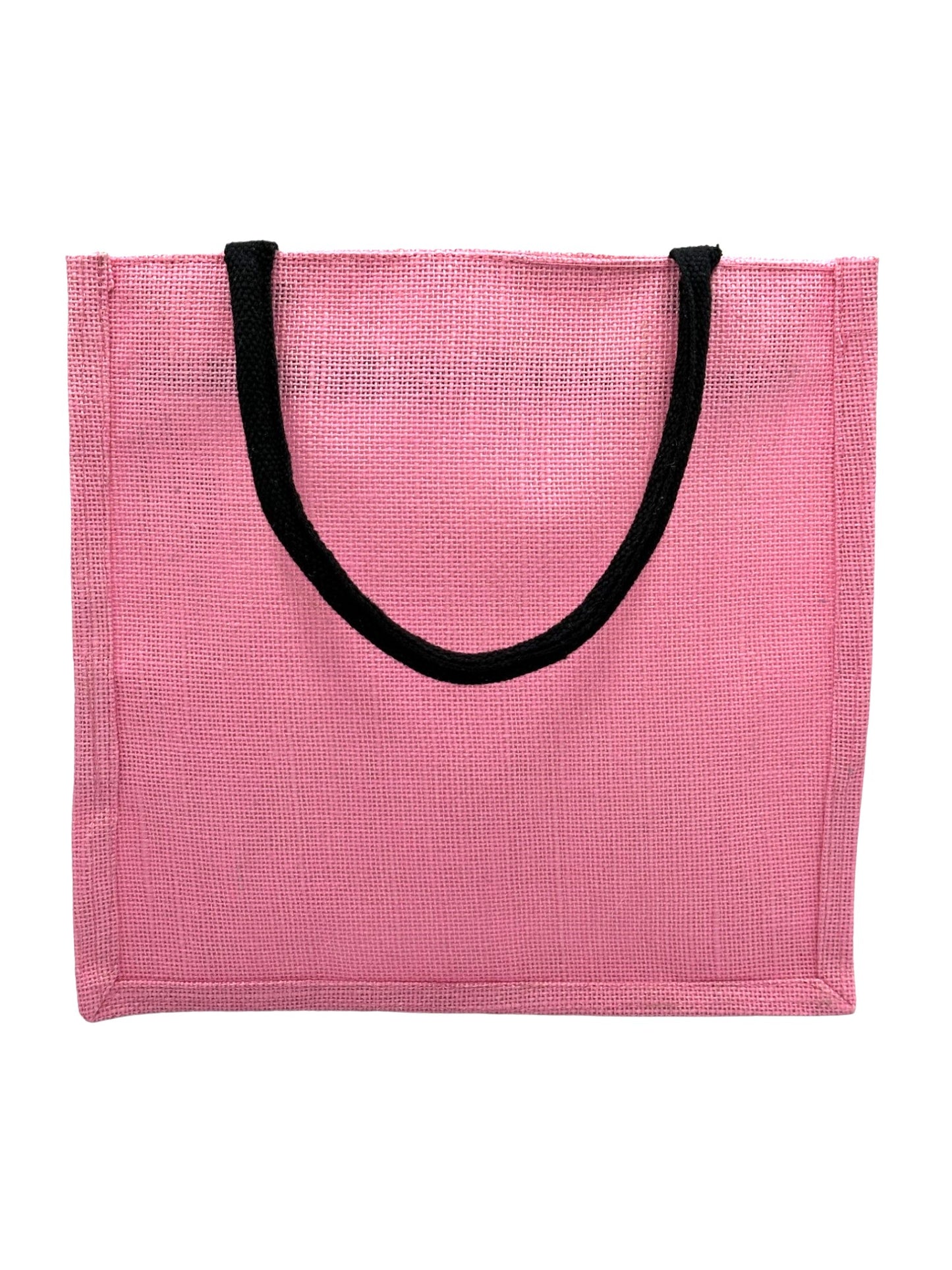 "Inhale Exhale" Panda Design Jute Tote Bag