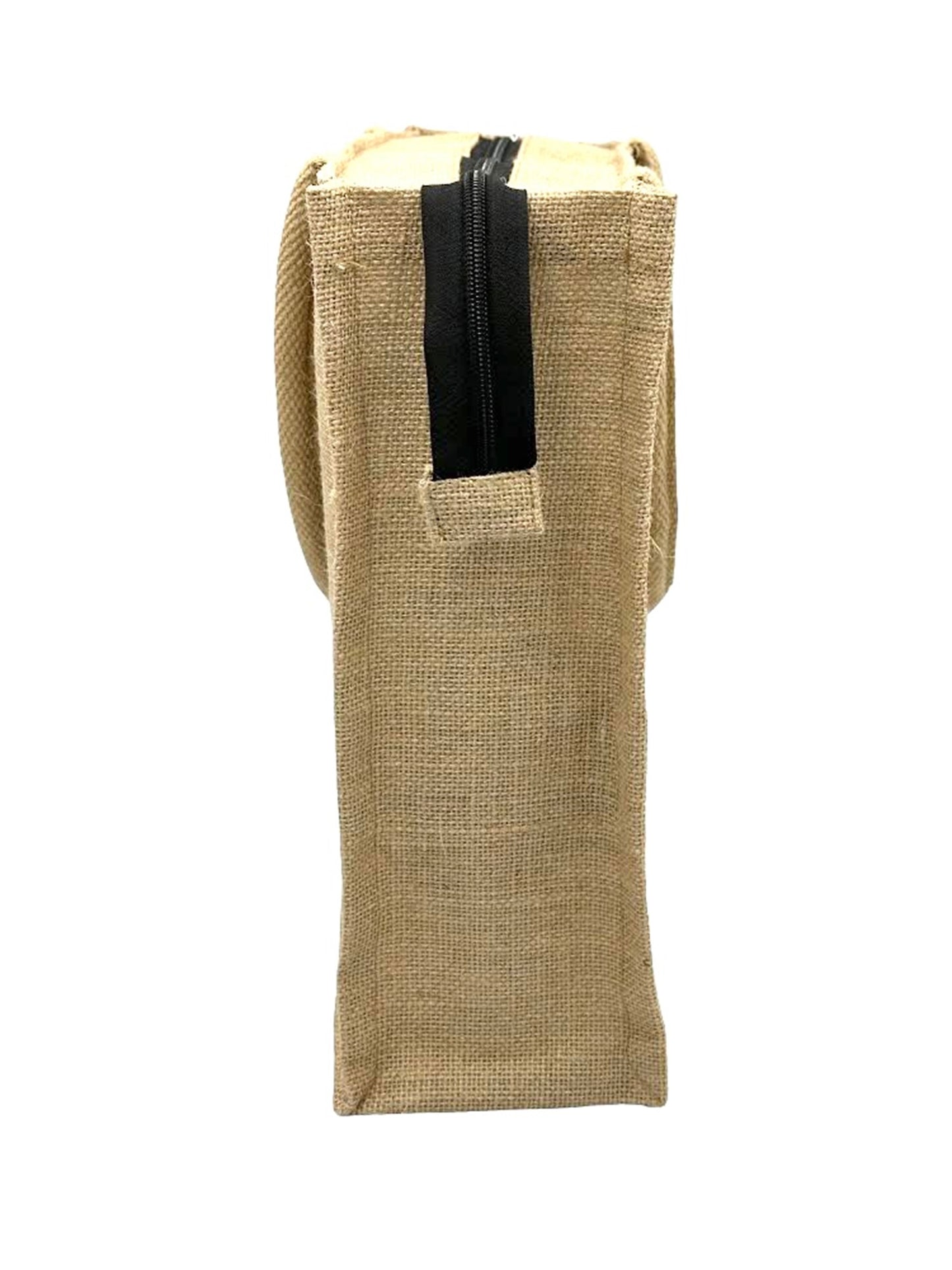"Inhale Exhale" Panda Jute Tote Bag