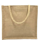 "Inhale Exhale" Panda Jute Tote Bag