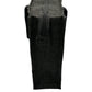 "Inhale Exhale" Black Panda Jute Tote Bag