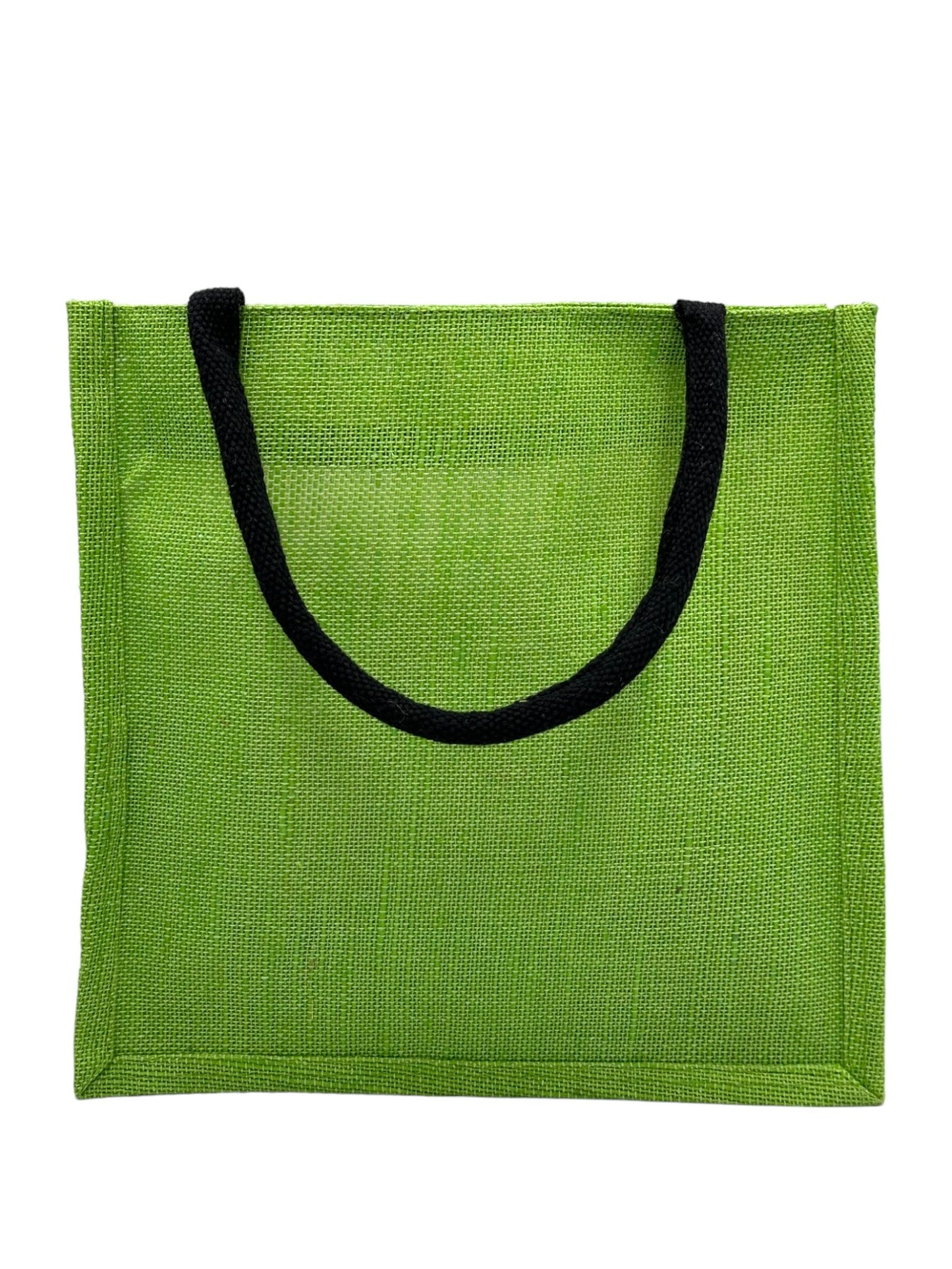 "Inhale Exhale" Panda Design Jute Tote Bag