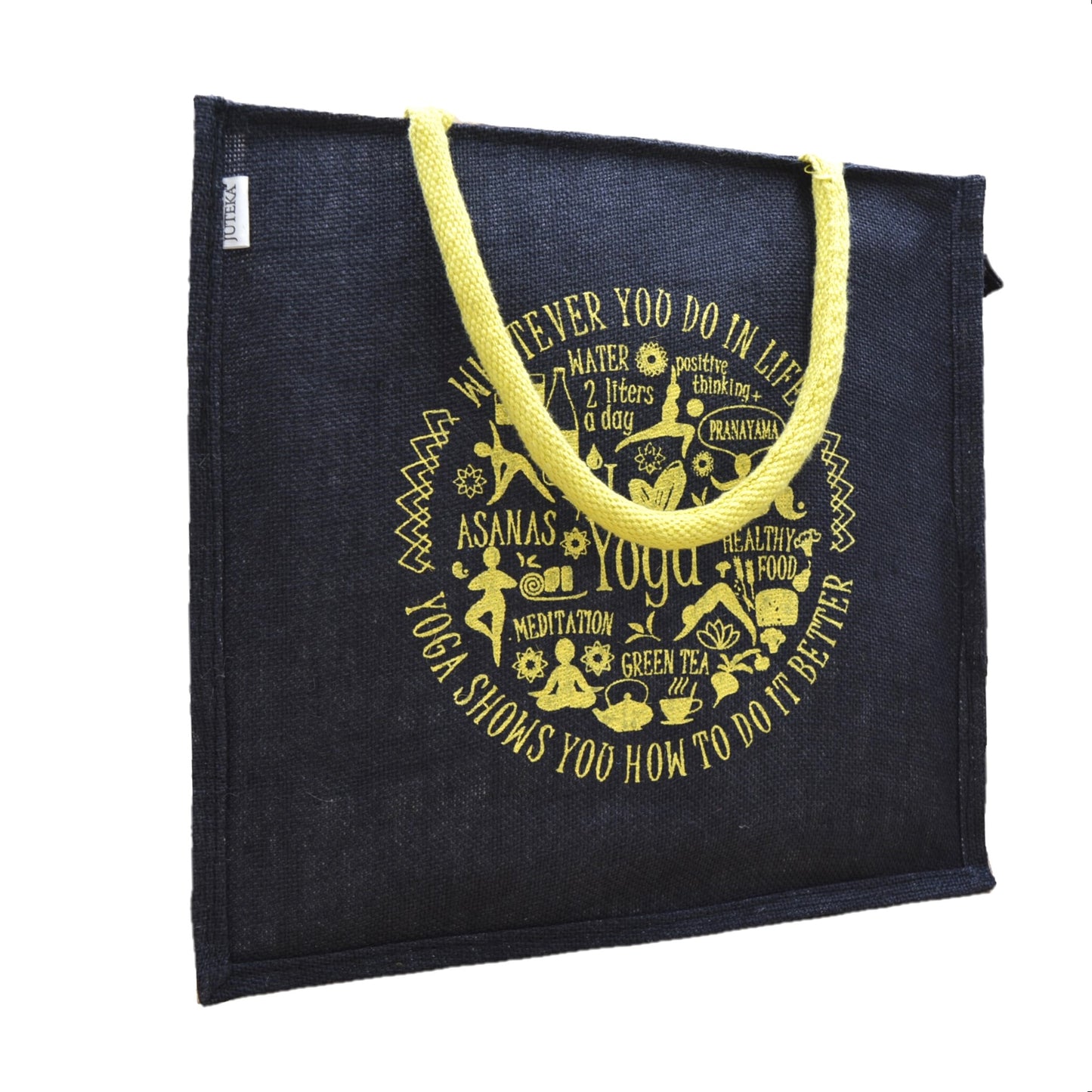 Eco-Friendly Yoga Jute Tote Bag