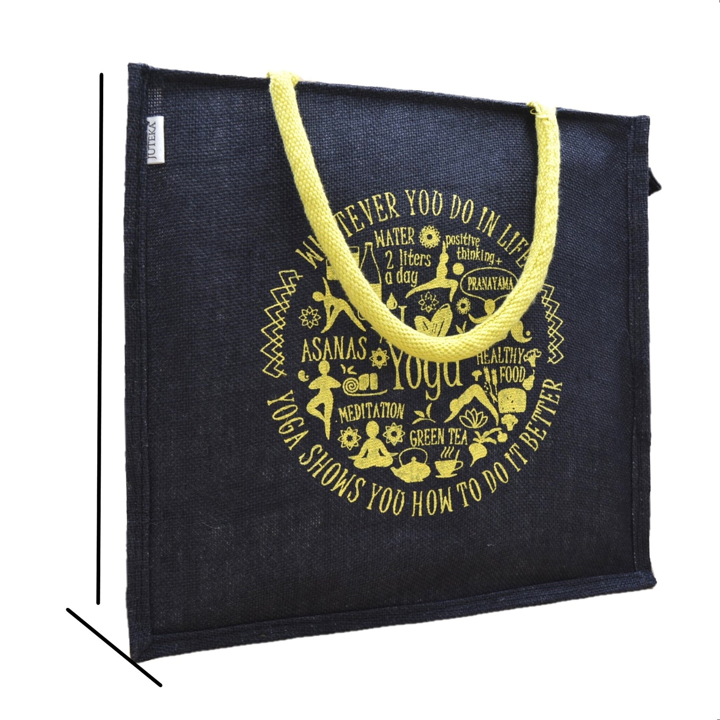 Eco-Friendly Yoga Jute Tote Bag