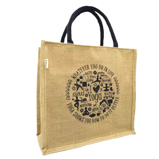 Eco-Friendly Yoga Jute Tote Bag