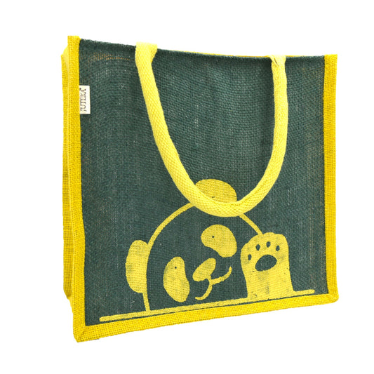 Jute Tote Bag (Panda)