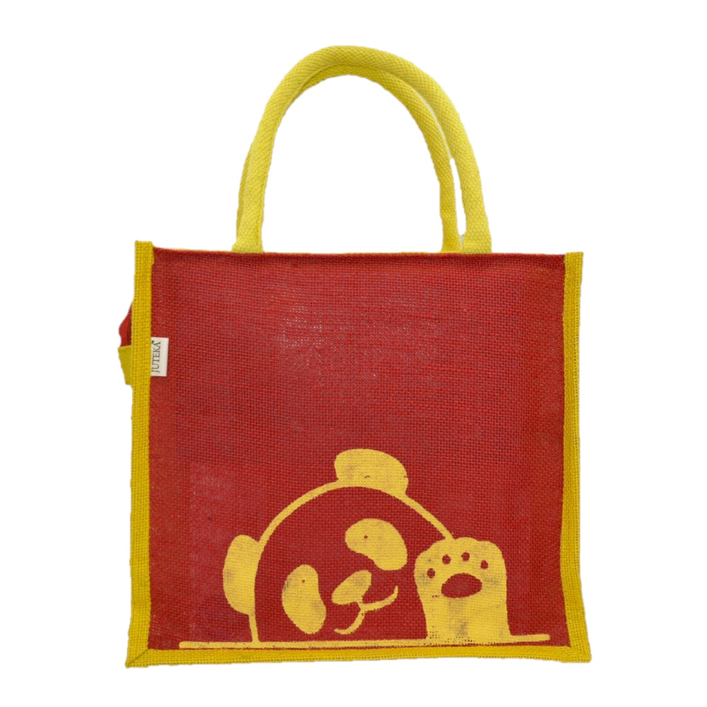 Jute Tote Bag (Panda)