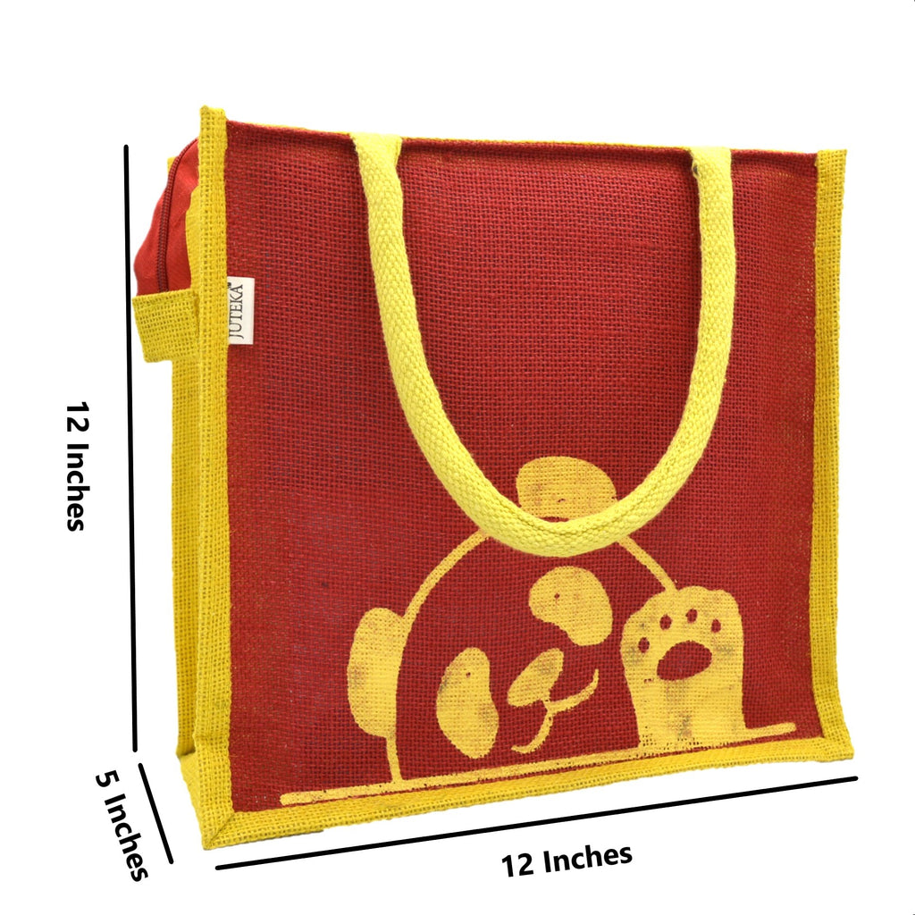 Jute Tote Bag (Panda)