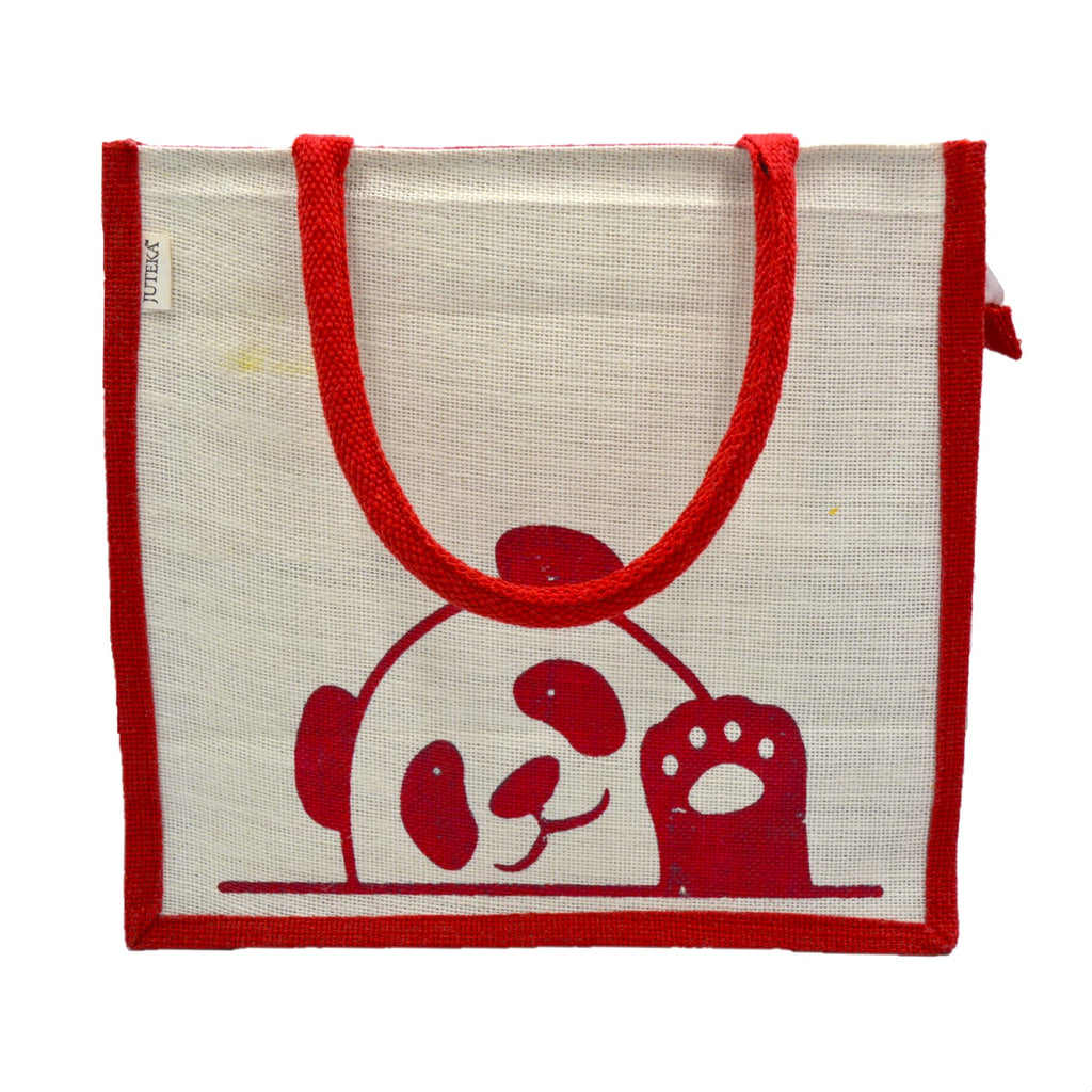 Jute Tote Bag (Panda)
