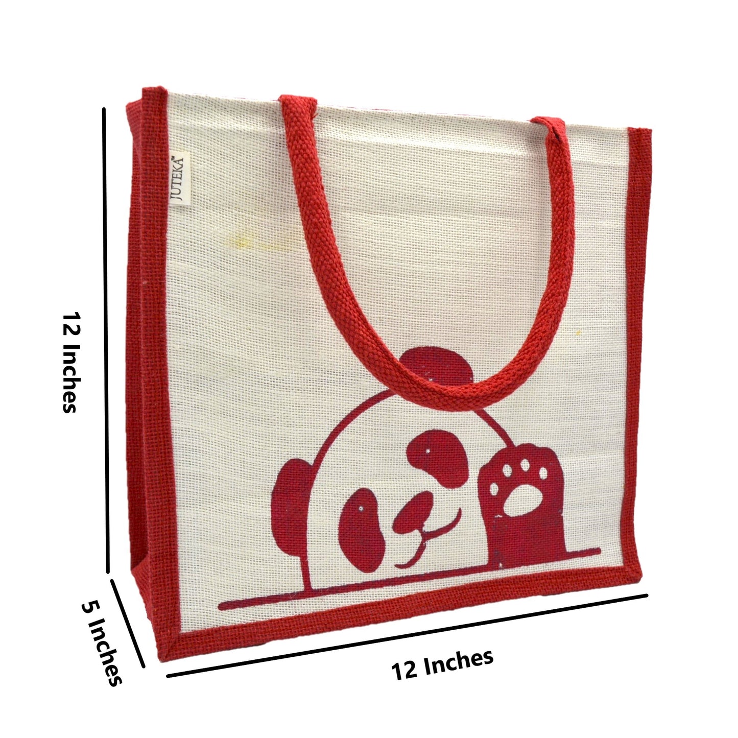 Jute Tote Bag (Panda)