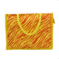 Bold Red & White Tiger Print Jute Tote Bag