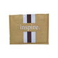 Inspire Jute Tote Bag – Black with White Stripes