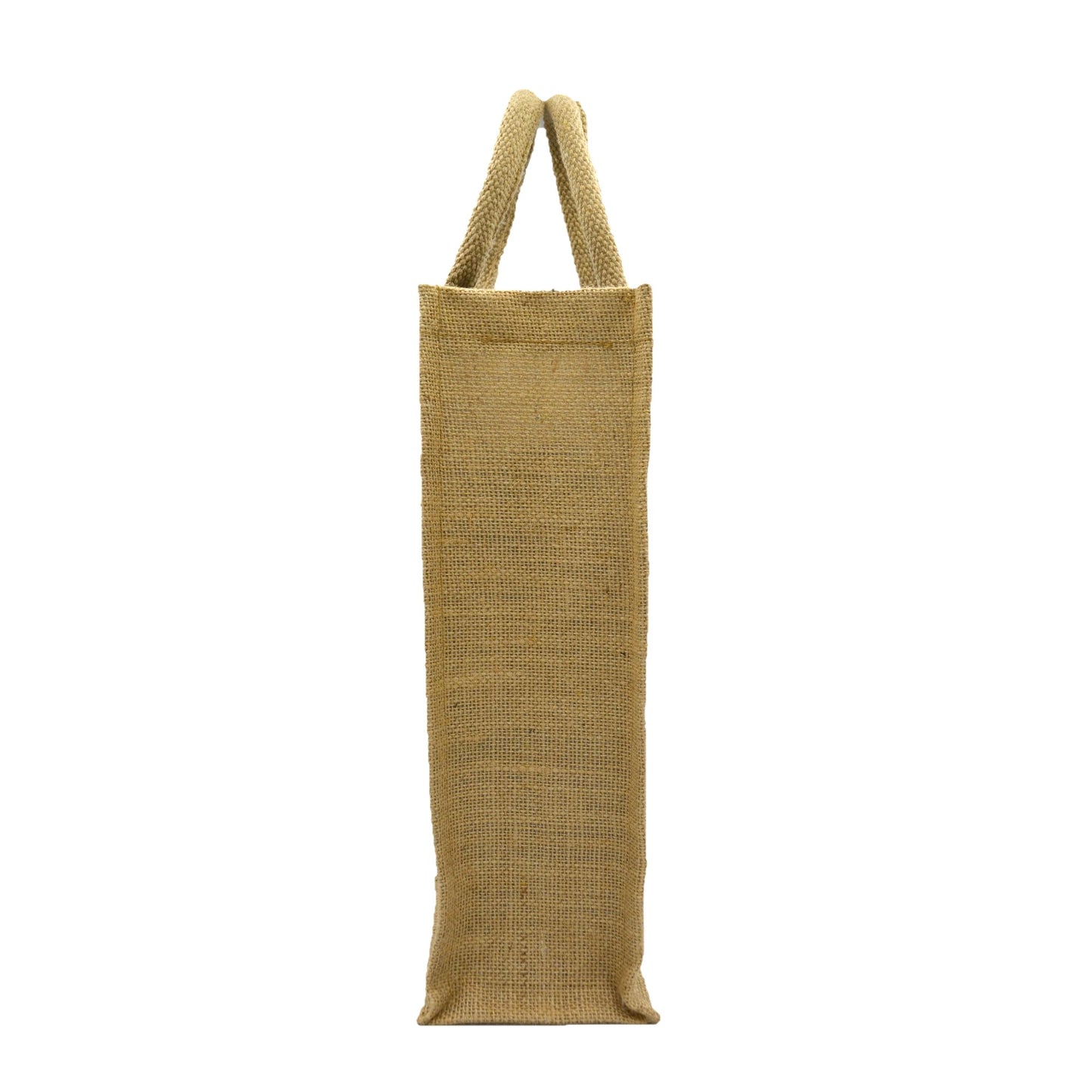 Black & Beige Jute Bag – Polka Dot Design