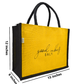 "Good Vibes Only" Jute Tote Bag