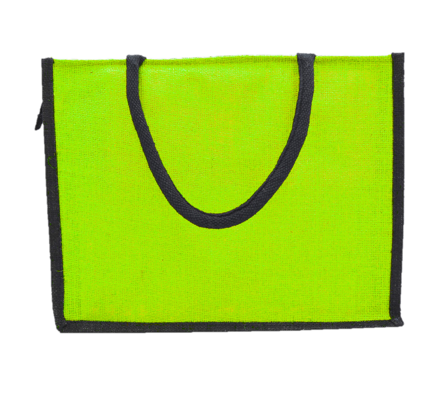 Jute Tote Bag with Stylish Leaf Print