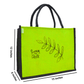 Jute Tote Bag with Stylish Leaf Print