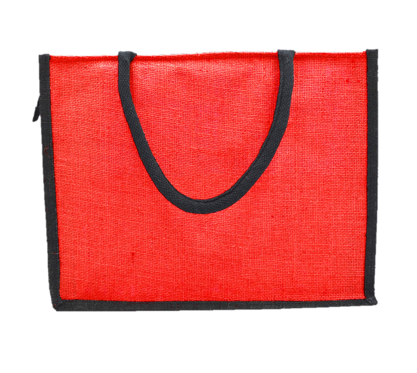 Jute Tote Bag with Stylish Leaf Print