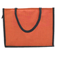 Jute Tote Bag with Stylish Leaf Print