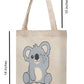 Cute Koala Cotton Tote Bag