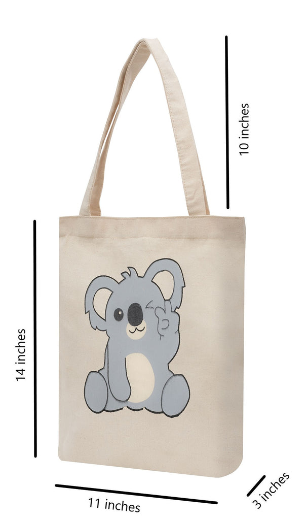 Cute Koala Cotton Tote Bag