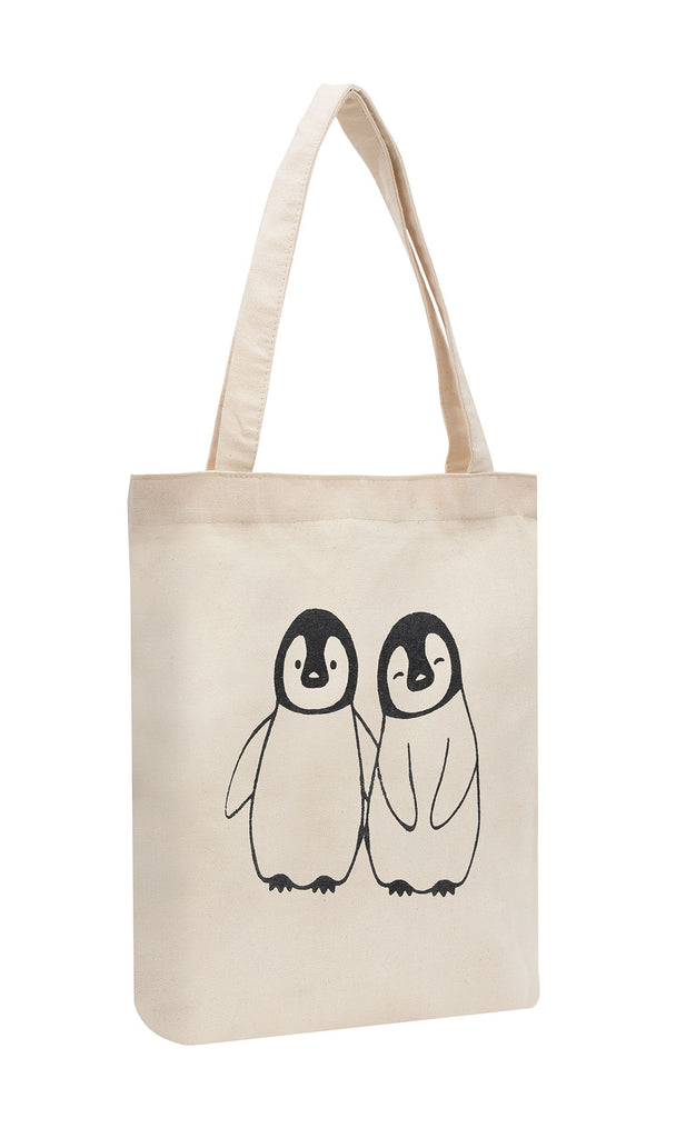 Cotton Tote Bag (Adorable Penguin Friends)
