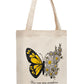 Cotton Tote Bag "Butterfly & Daisy"