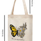 Cotton Tote Bag "Butterfly & Daisy"