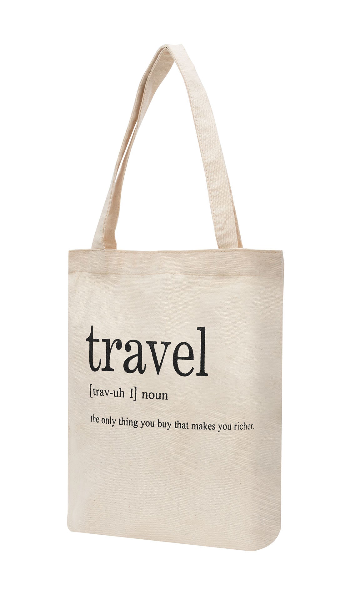 Cotton Tote Bag "Travel Definition"