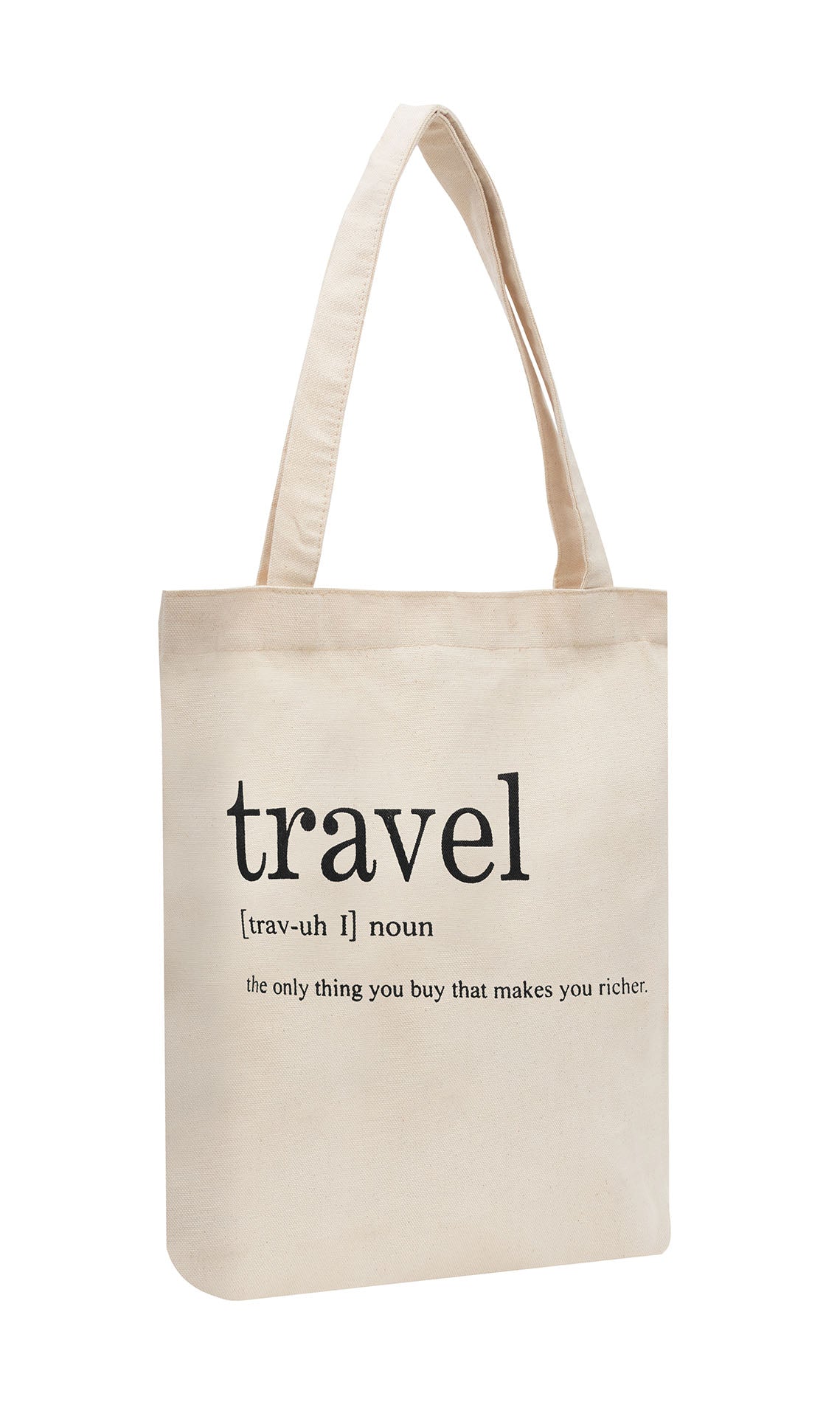 Cotton Tote Bag "Travel Definition"