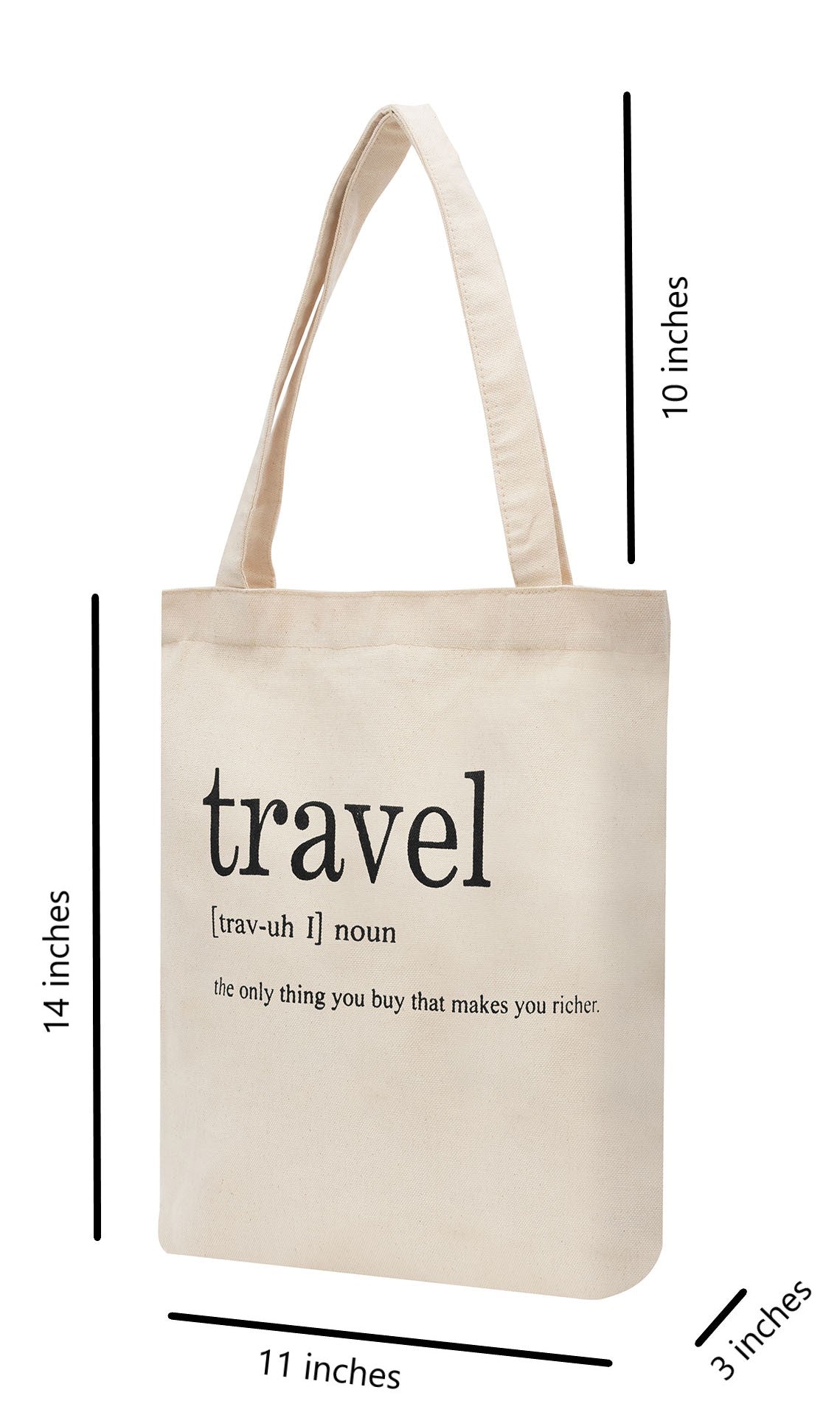 Cotton Tote Bag "Travel Definition"