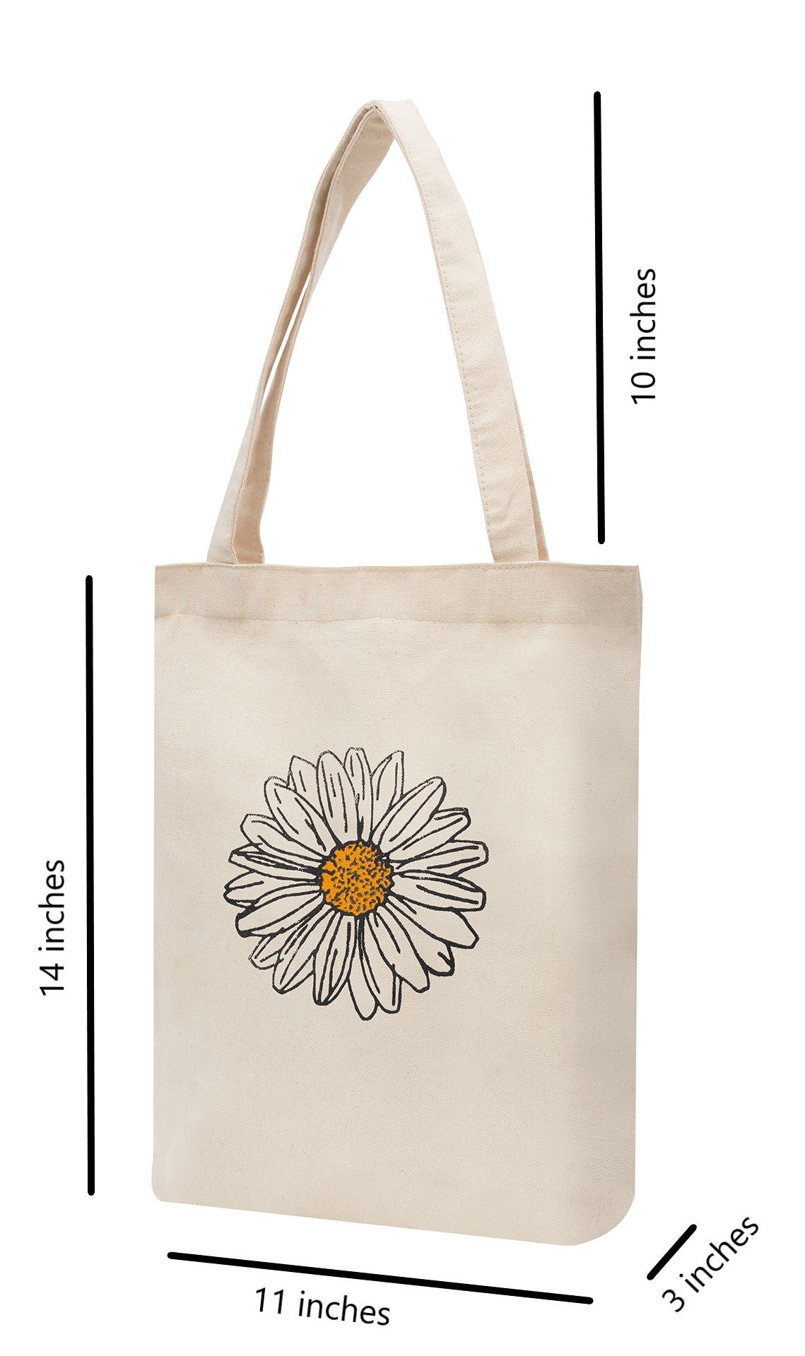 Cotton Tote Bag "Daisy Bloom"