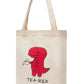 Cute Dinosaur Cotton Tote Bag