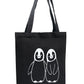 Penguin Duo Cotton Tote Bag