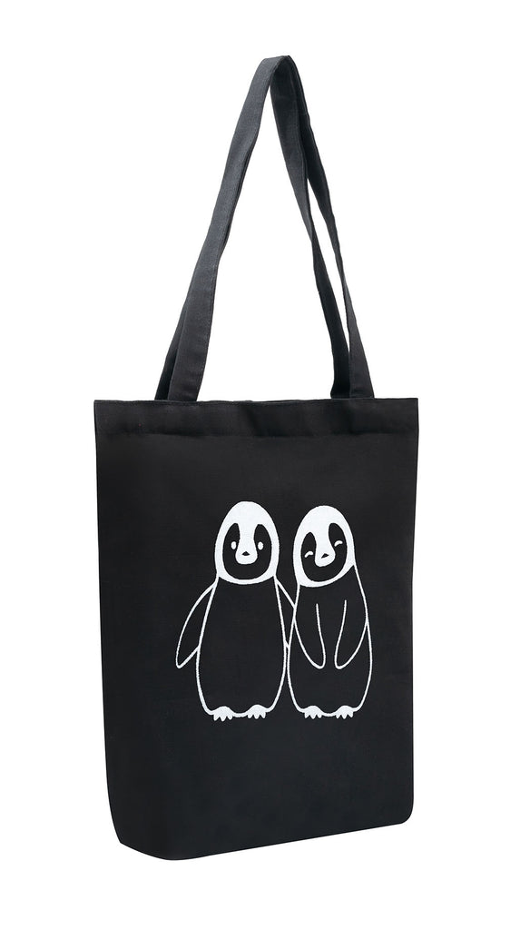 Penguin Duo Cotton Tote Bag