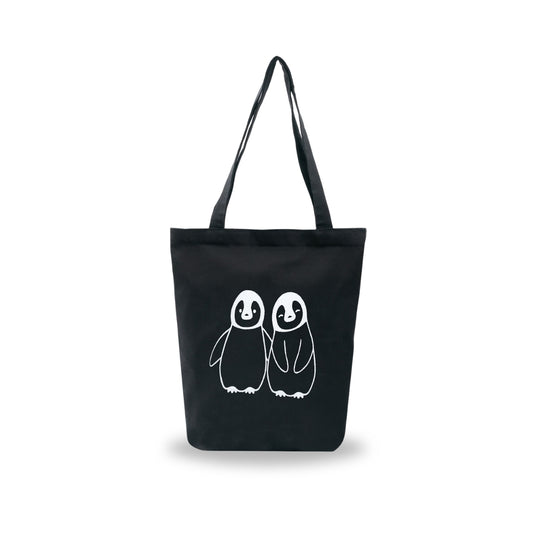 Penguin Duo Cotton Tote Bag