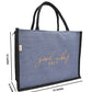 "Good Vibes Only" Jute Tote Bag