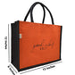 "Good Vibes Only" Jute Tote Bag