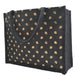 Jute Tote Bag (Gold Polka Dots)