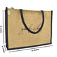 "Good Vibes Only" Jute Tote Bag