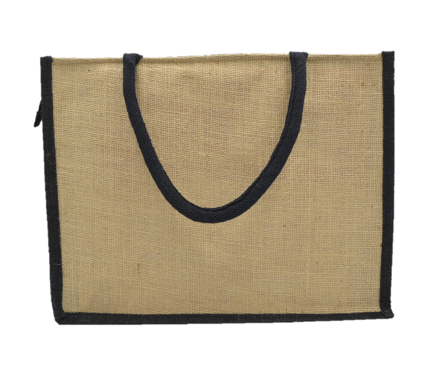 Jute Tote Bag with Stylish Leaf Print