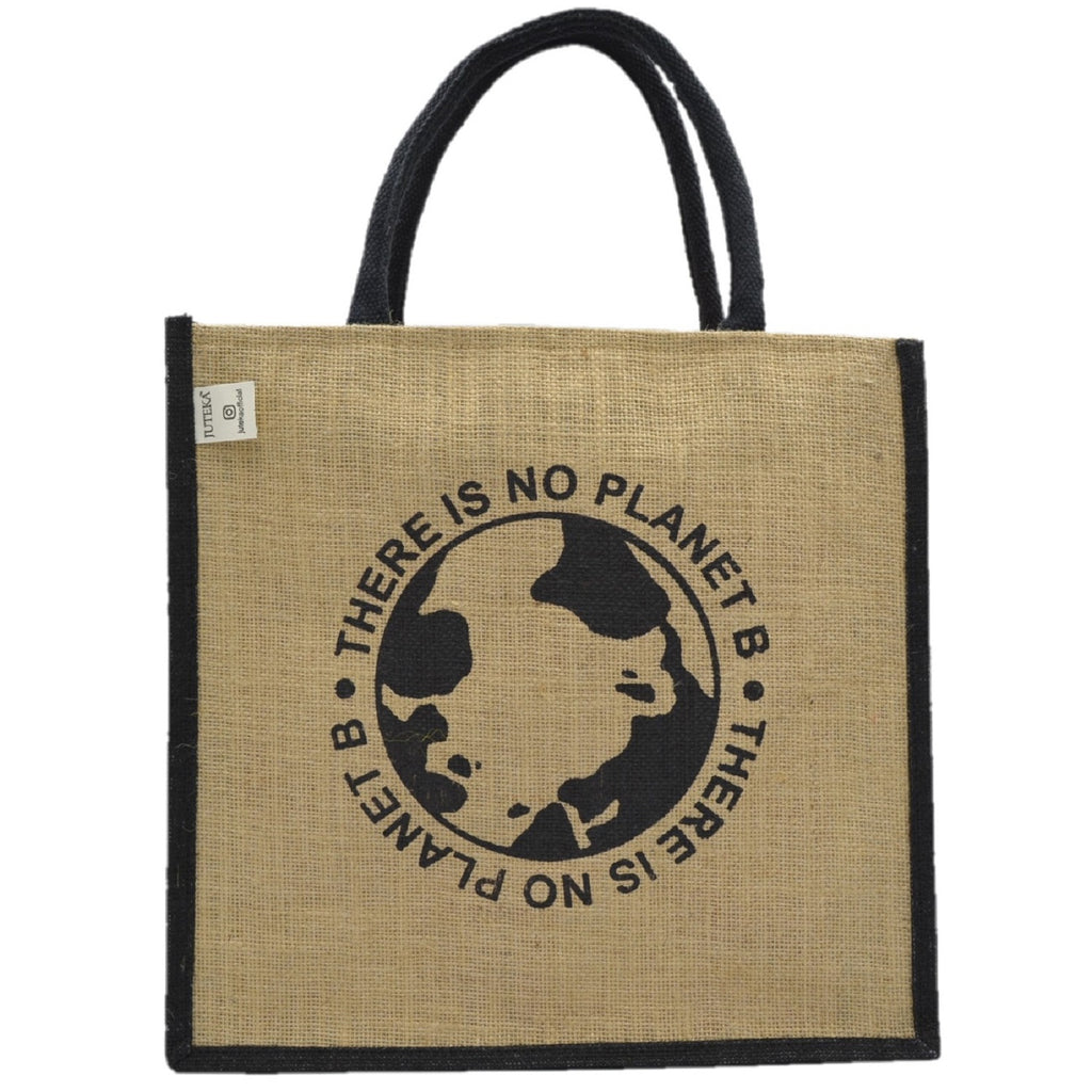 No Planet B - Jute Tote Bag