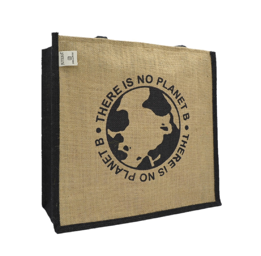 No Planet B - Jute Tote Bag