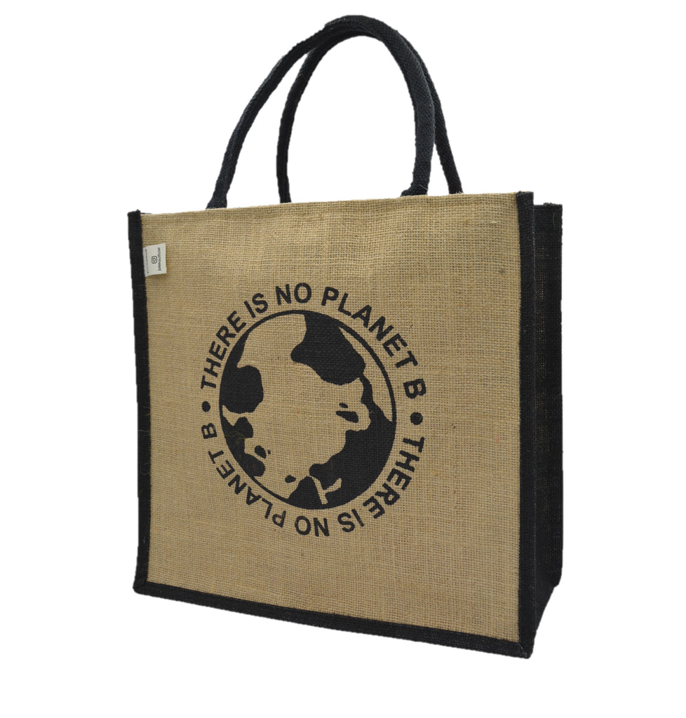 No Planet B - Jute Tote Bag