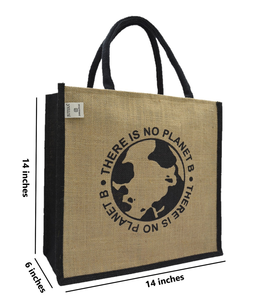 No Planet B - Jute Tote Bag