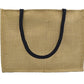 Jute Tote Bag – Front Pocket & Zipper