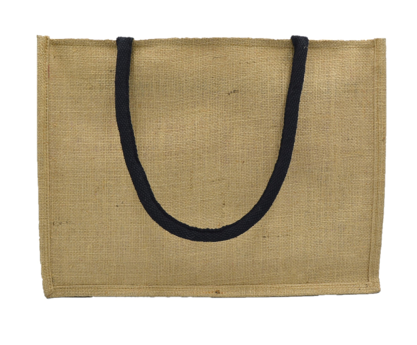 Jute Tote Bag – Front Pocket & Zipper