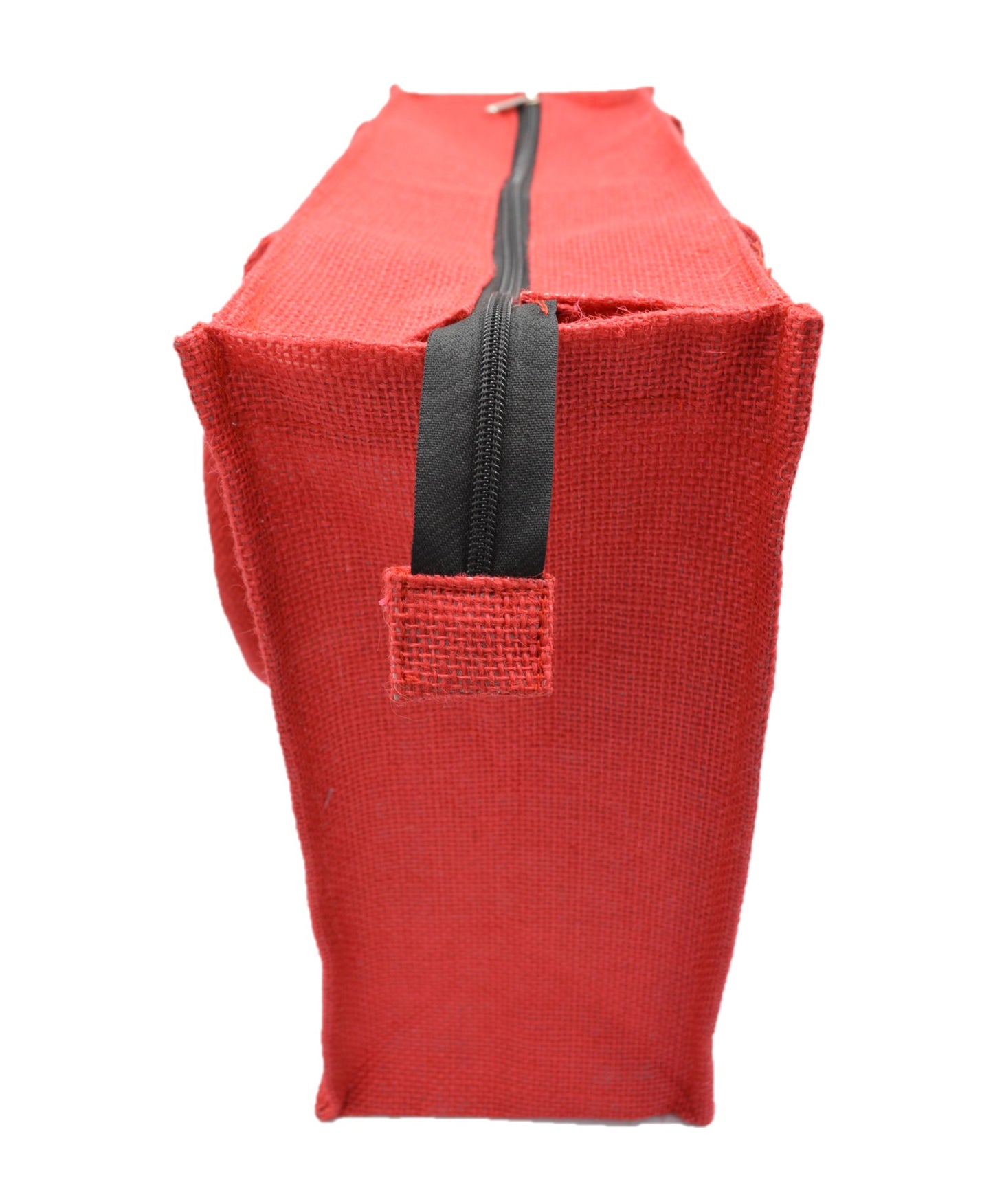 Vibrant Jute Tote Bag – Red & Blue