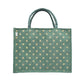 Jute Tote Bag (Gold Polka Dots)