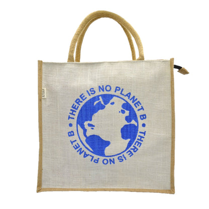 No Planet B - Jute Tote Bag