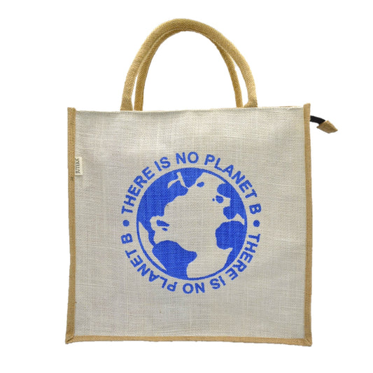 No Planet B - Jute Tote Bag